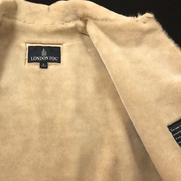 London Fog Womens Medium Suede Fur Jacket - Picture 7 of 8